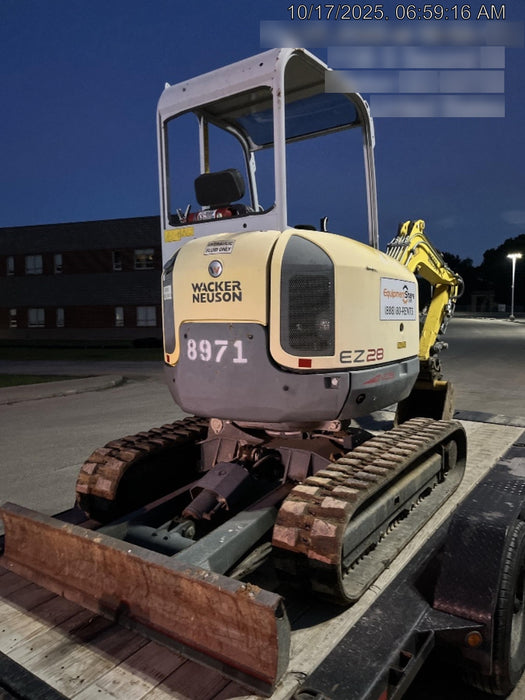 2018 Wacker Neuson EZ28 Wacker Neuson EZ28 w/Manual QC, Buckets: 24" ,18"