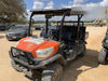 2022 Kubota RTV-X1140W-H Plastic Canopy, Windshield Acrylic Clear, LED Strobe Light, Wire Harness Kit, Back up Alarm