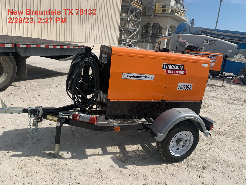 2022 Lincoln Electric LE400 Kubota V1505, Trlr, Cable Rack, Light Kit, ES Decals, T3