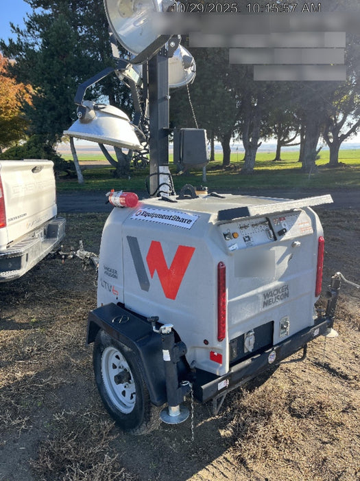 Wacker Neuson LTV6K-MH Power mast, 1100W MH, Fuel Sensors, Wiring Harness