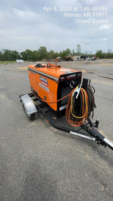 2022 Lincoln Electric LE400 Kubota V1505, Trlr, Cable Rack, Light Kit, ES Decals, T3