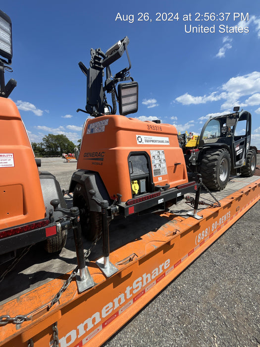 2024 Generac MLT2 Diesel, Flex Switch 120V Input, Powerzone Controller, 
(4) 320W LED Lights, 4kW Generator, 39.9 Gal Fuel Tank, 2" Ball, T3