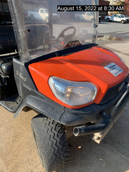 Kubota RTV-X1140W-H 4wd Utility Cart, 4 Seat, Diesel, LED Strobe, Windshield Tempered Glass, Plastic Canopy, Wire Harness Kit, Backup Alarm