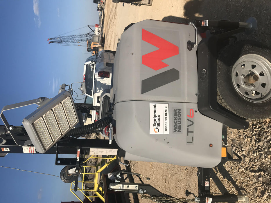2019 Wacker Neuson LTV6K-LED LTV6K Light Tower, LED 300W, Telematics EQ SH Kubota