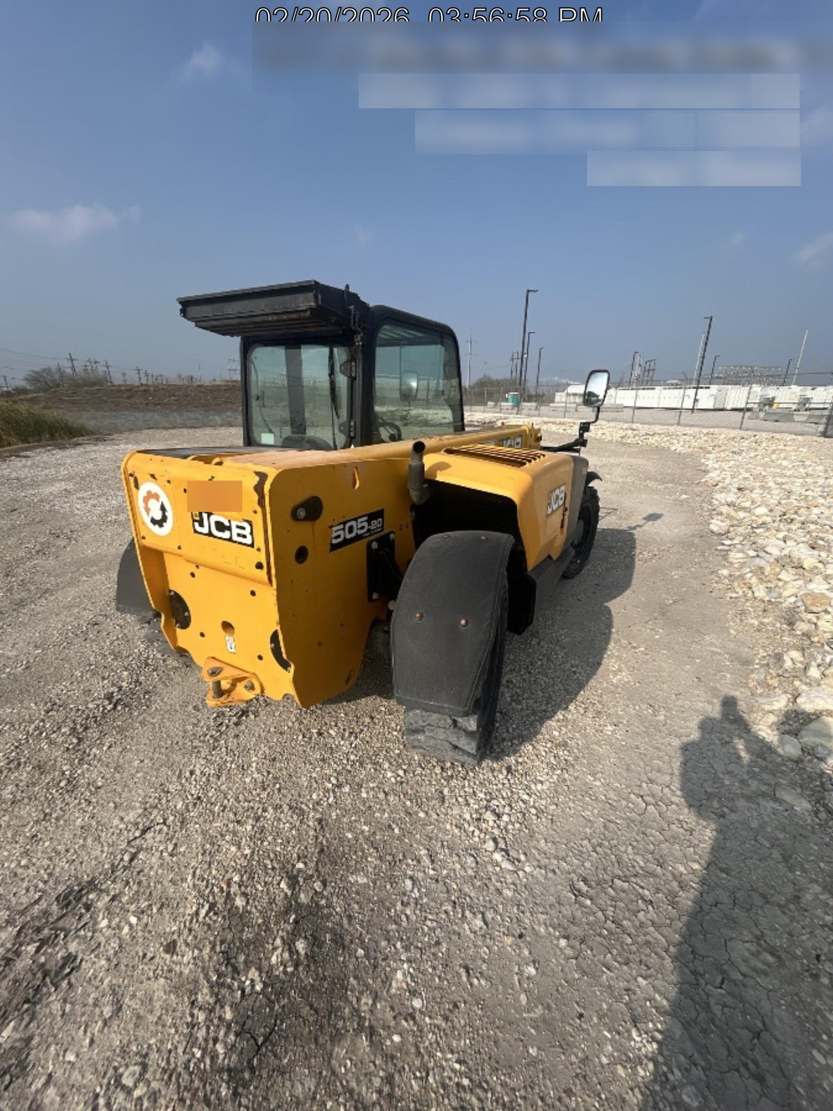 2020 JCB 505-20TC Cab/Heat/Air, Solid Tires, Work Lights, Beacon, Aux Hydraulics, Back up Alarm, ES Decals