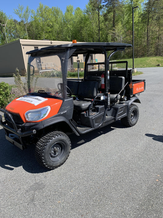 2022 Kubota RTV-X1140W-H Plastic Canopy, Windshield Acrylic Clear, LED Strobe Light, Wire Harness Kit, Back up Alarm
