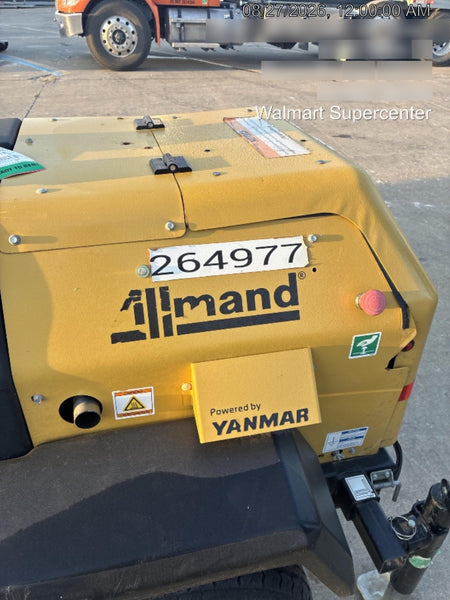 2022 Allmand NLV3GR (4) LED Light Fixture 350W, 23' Vertical Mast, 3kW Prime, Towable, ES Decals, T3