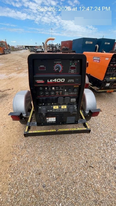 2022 Lincoln Electric LE400 Kubota V1505, Trlr, Cable Rack, Light Kit, ES Decals, T3