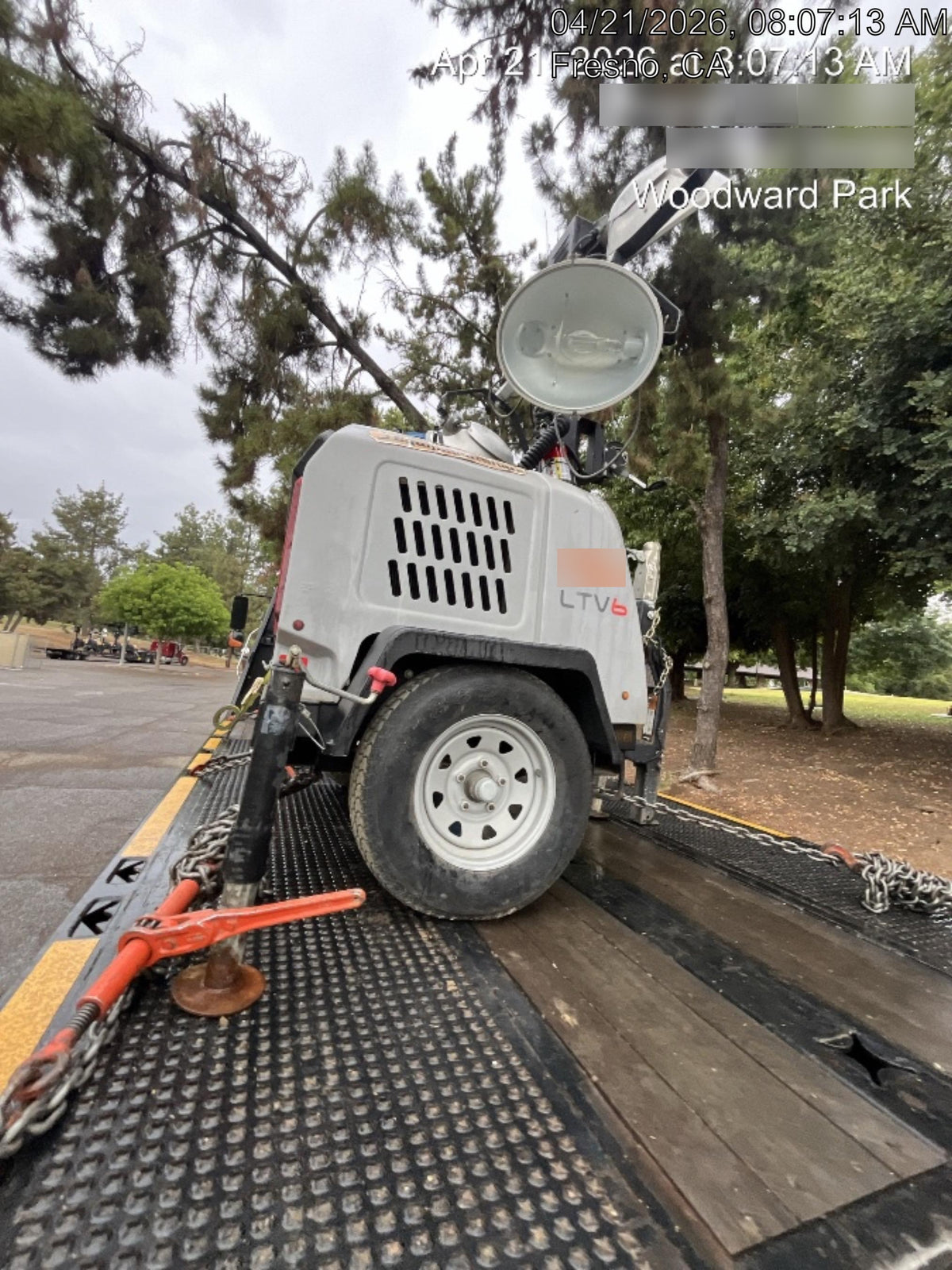 2019 Wacker Neuson LTV6L-MH Wacker Neuson LTV6L Mobile Light Tower w/Fuel Level Sensor Installed