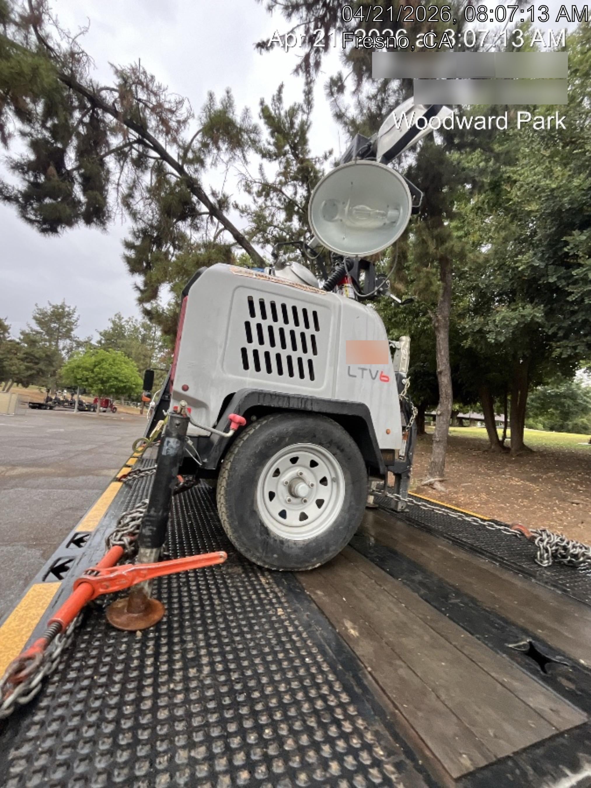 2019 Wacker Neuson LTV6L-MH Wacker Neuson LTV6L Mobile Light Tower w/Fuel Level Sensor Installed