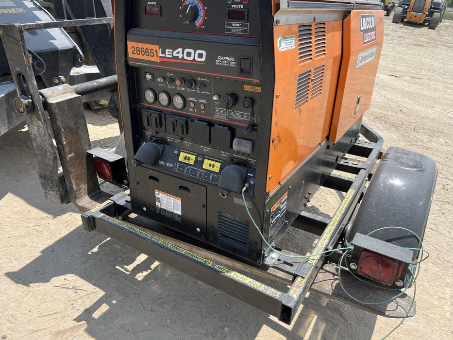 2022 Lincoln Electric LE400 Kubota V1505, Trlr, Cable Rack, Light Kit, ES Decals, T3