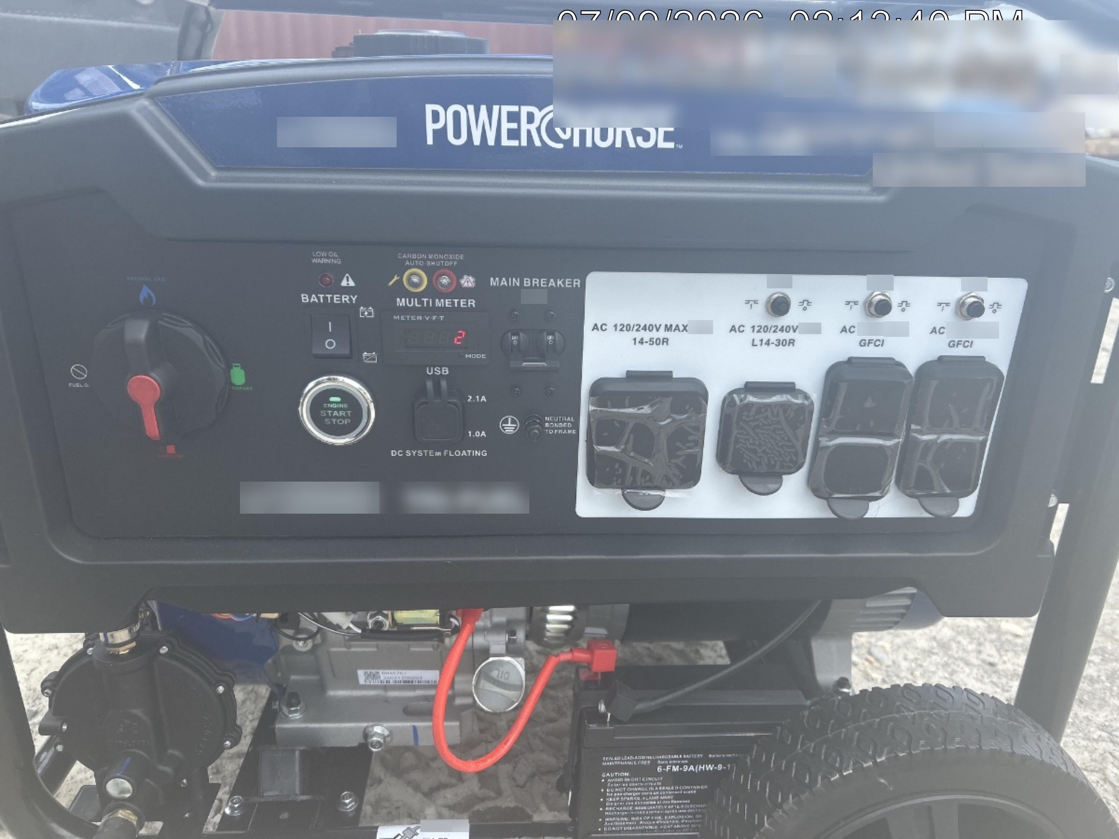 2026 POWERHORSE s12500t Tri-Fuel Generator