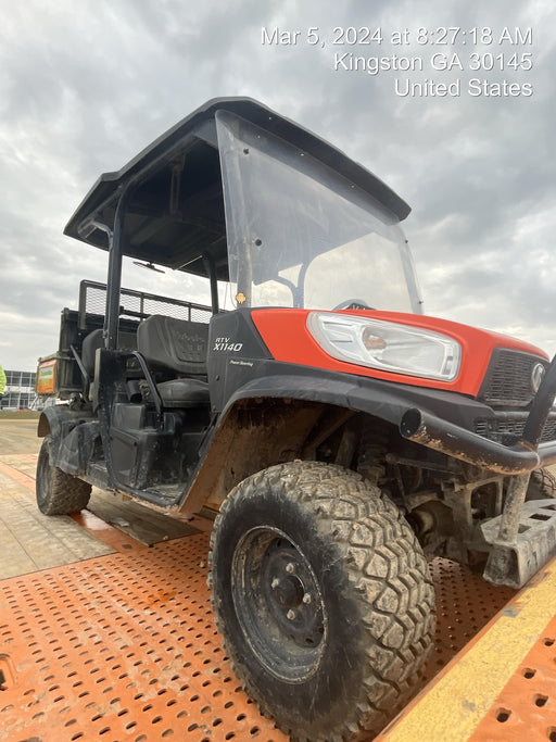 2021 Kubota RTV-X1140W-H Plastic Canopy, Windshield Acrylic Clear, LED Strobe Light, Wire Harness Kit, Back up Alarm