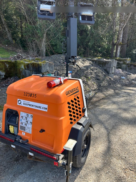 2023 Generac MLT2 Diesel, Flex Switch 120V Input, Powerzone Controller, (4) 320W LED Lights, 4kW Generator, 39.9 Gal Fuel Tank, 2" Ball, T3