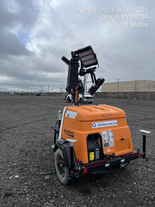 2023 Generac MLT2 Diesel, Flex Switch 120V Input, Powerzone Controller, 
(4) 320W LED Lights, 4kW Generator, 39.9 Gal Fuel Tank, 2" Ball, T3