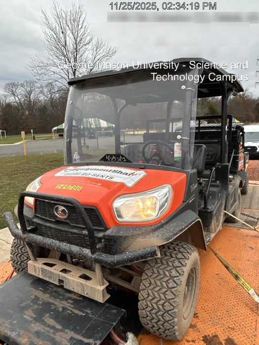 2022 Kubota RTV-X1140W-H Plastic Canopy, Windshield Acrylic Clear, LED Strobe Light, Wire Harness Kit, Back up Alarm