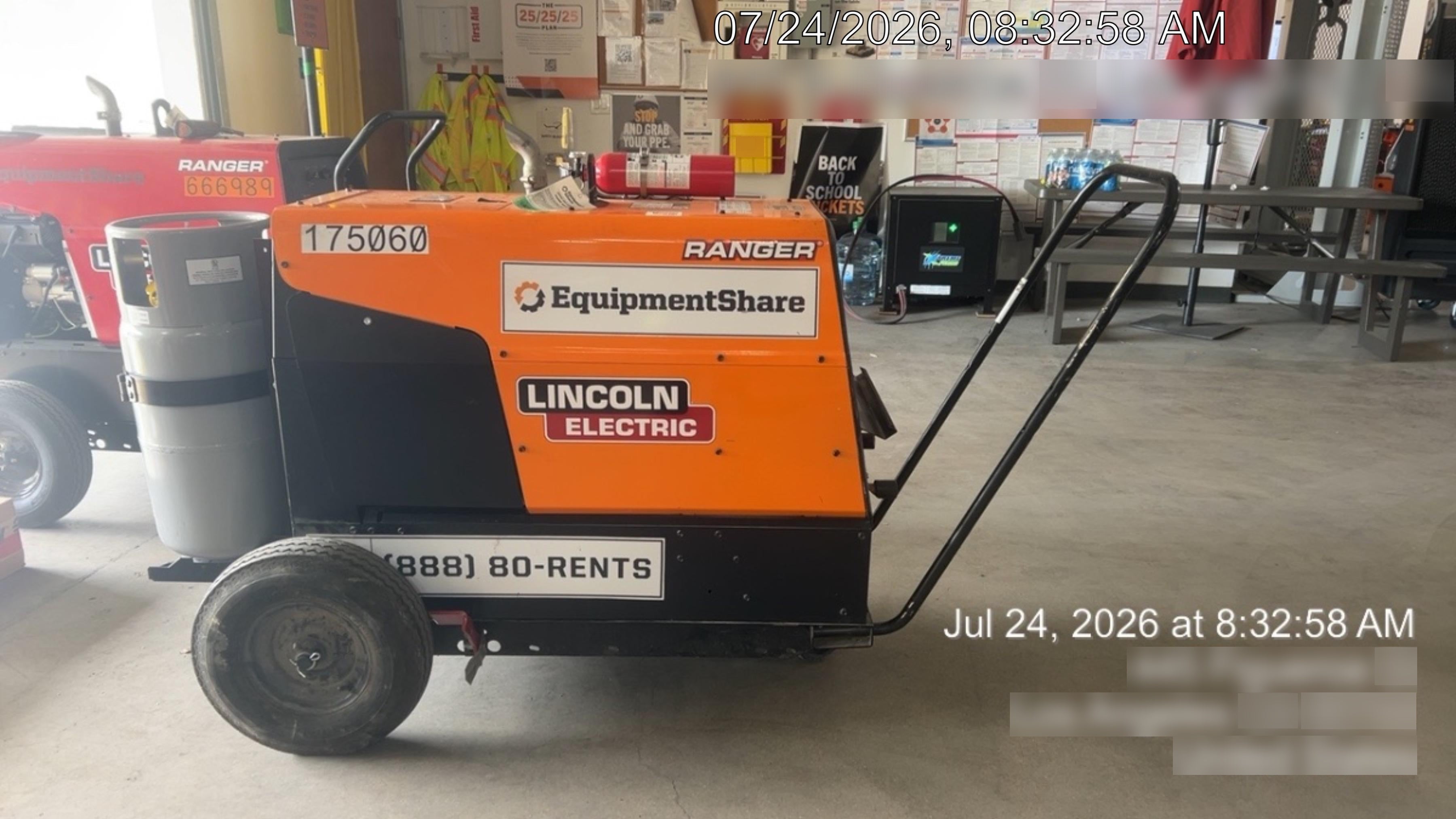 2021 Lincoln Electric Ranger 305 LPG LPG One-Pak (includes undercarriage, tank holder & tank strap) ORANGE