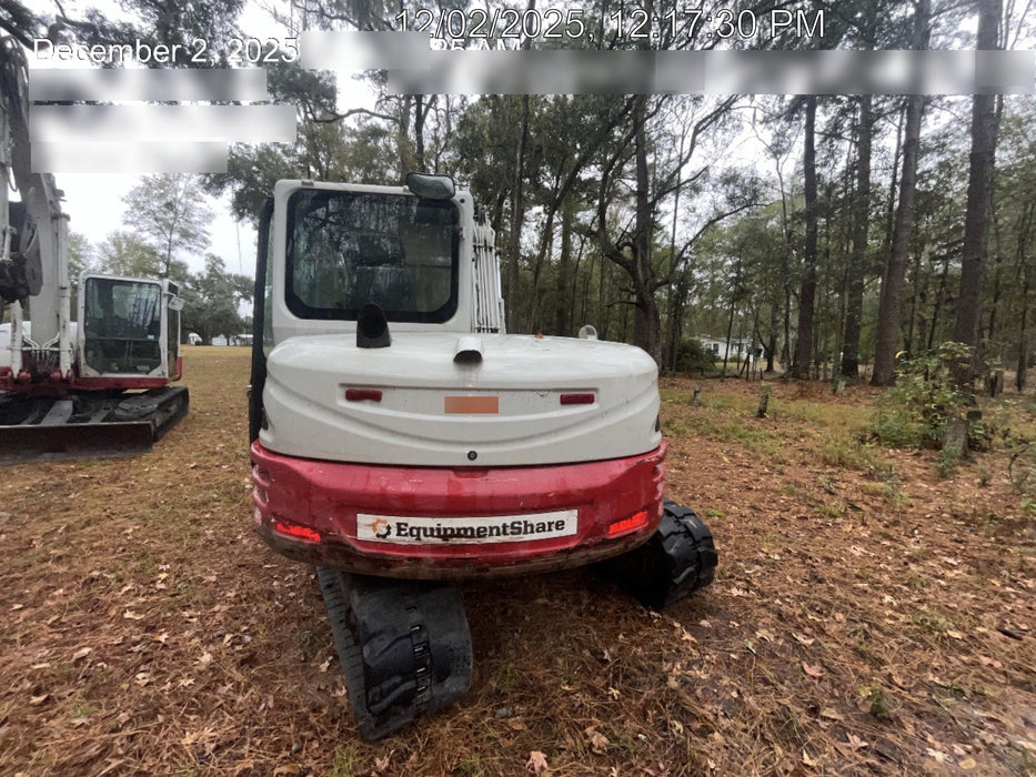 2019 Takeuchi TB290 Cab/Heat/AC Rubber tracks, Dozer blade, Travel alarm, Auxiliary hydraulics Manual QC, Hydraulic thumb, 18", 24", and 36" Buckets