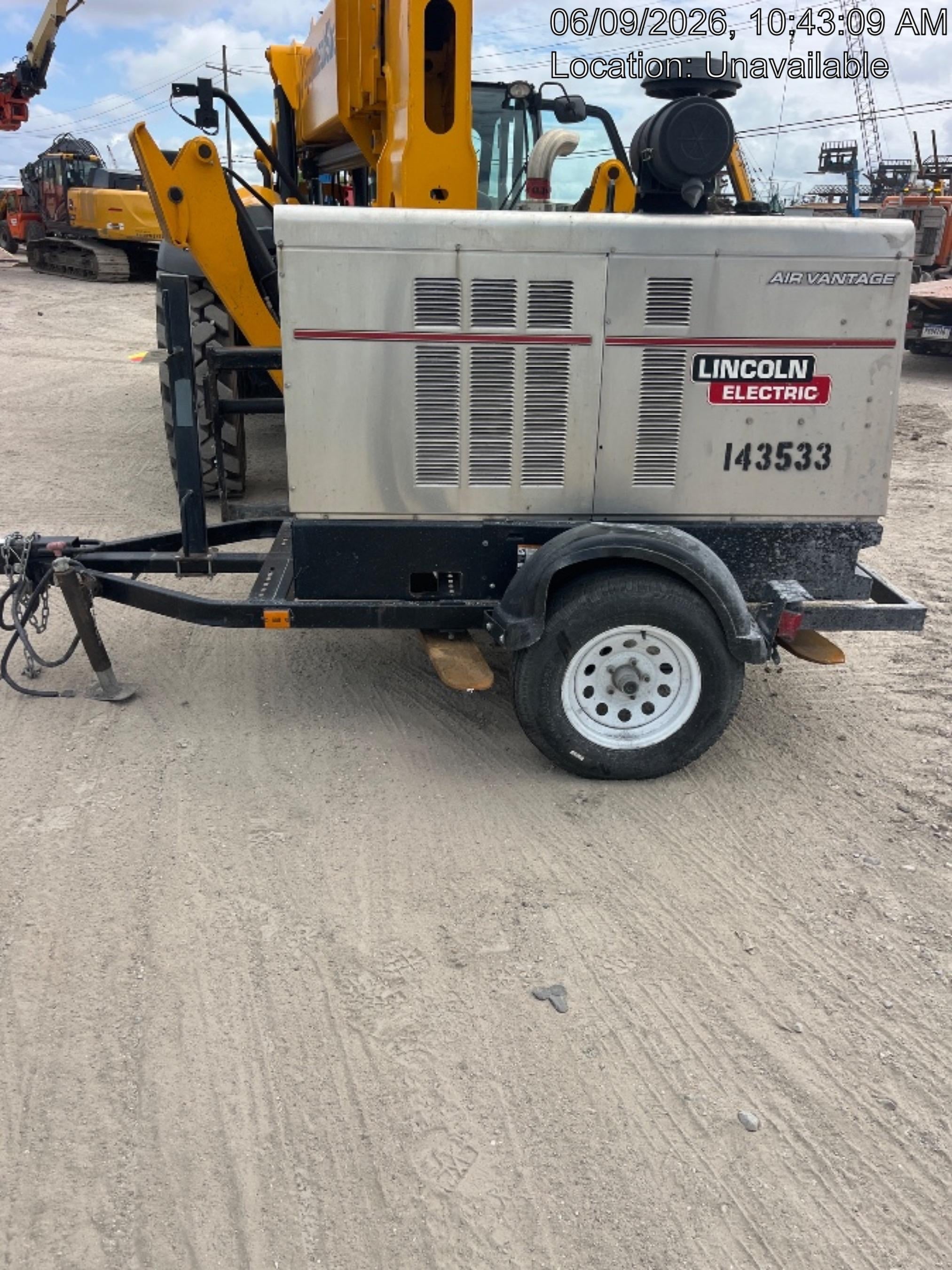 2021 Lincoln Electric Air Vantage 566 Air Vantage 566X Ready Pak 3 (includes trailer, cable rack, fender light kit); no telematics