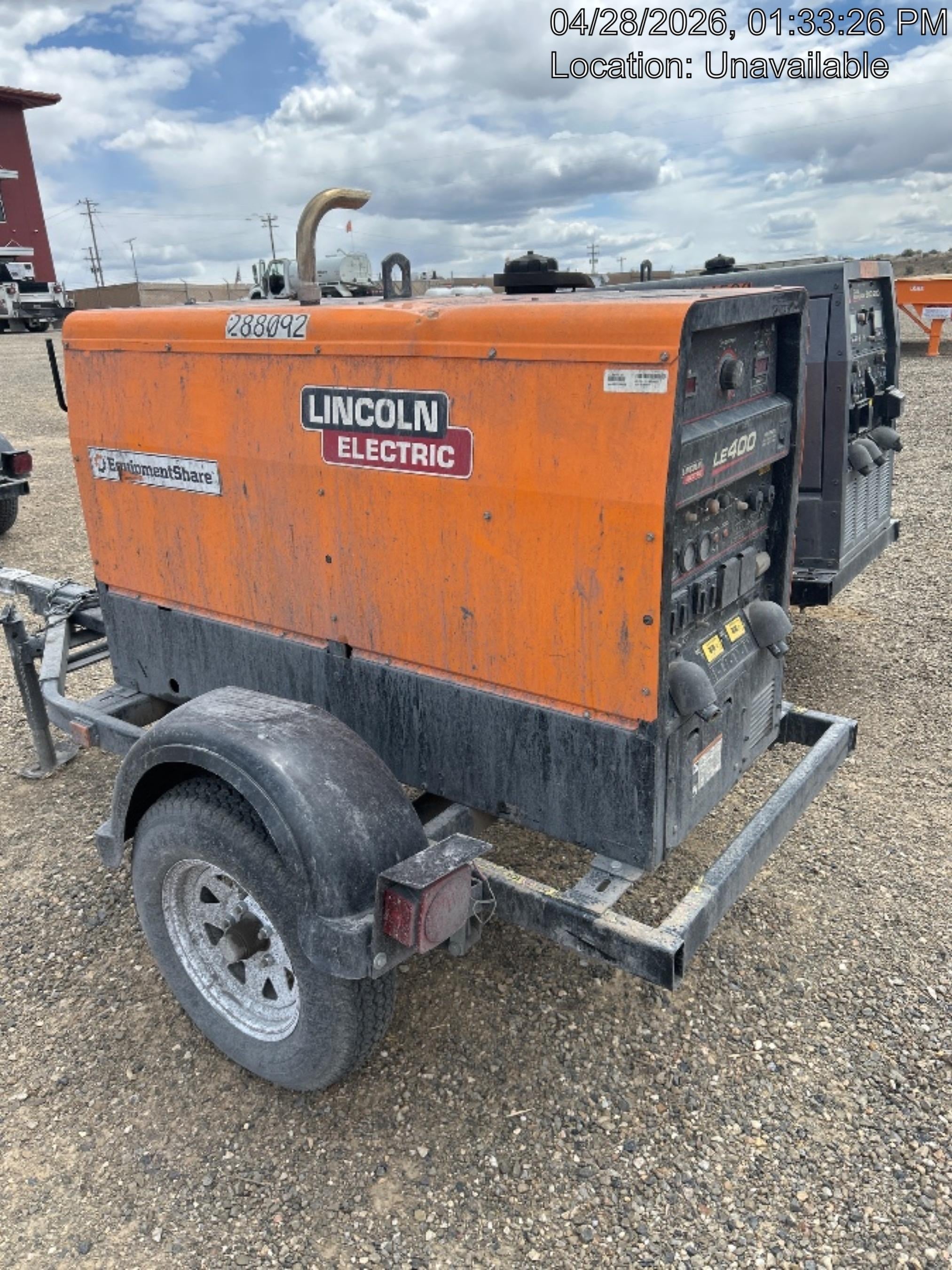 2023 Lincoln Electric LE400 Kubota V1505, Trlr, Cable Rack, Light Kit, ES Decals, T3