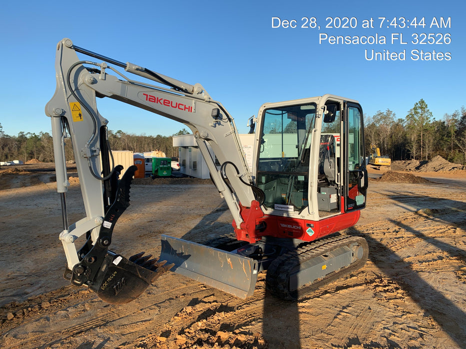 2020 Takeuchi TB-235-2CR Cab/Heat/Air, Rubber Tracks, Manual TAG QC