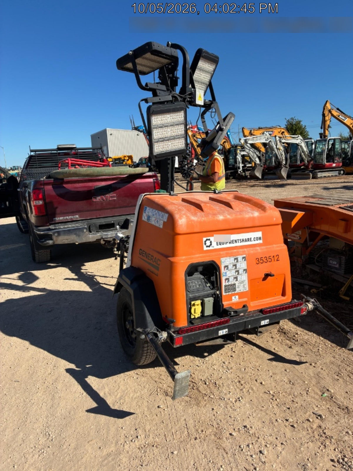 2023 Generac MLT2 Diesel, Flex Switch 120V Input, Powerzone Controller, (4) 320W LED Lights, 4kW Generator, 39.9 Gal Fuel Tank, 2" Ball, T3