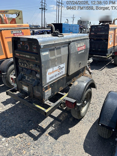 2018 Lincoln Electric Vantage 322 Lincoln Vantage 322 Welder Ready Pak 3 - Vantage 322, Trailer, Fender and light kit, Cable rack