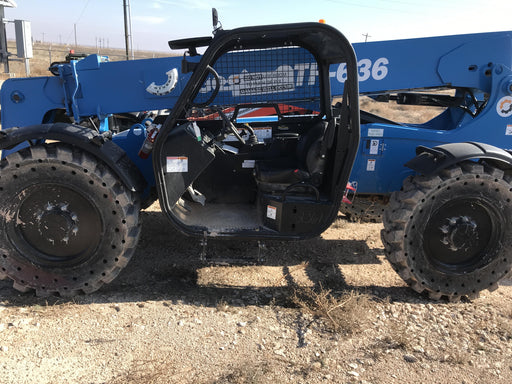 2018 Genie GTH-636 Genie GTH-636 w/Open ROPS, Work Lights, Solid Tires, RH Cab Mesh, Beacon, 48" Carriage and Forks