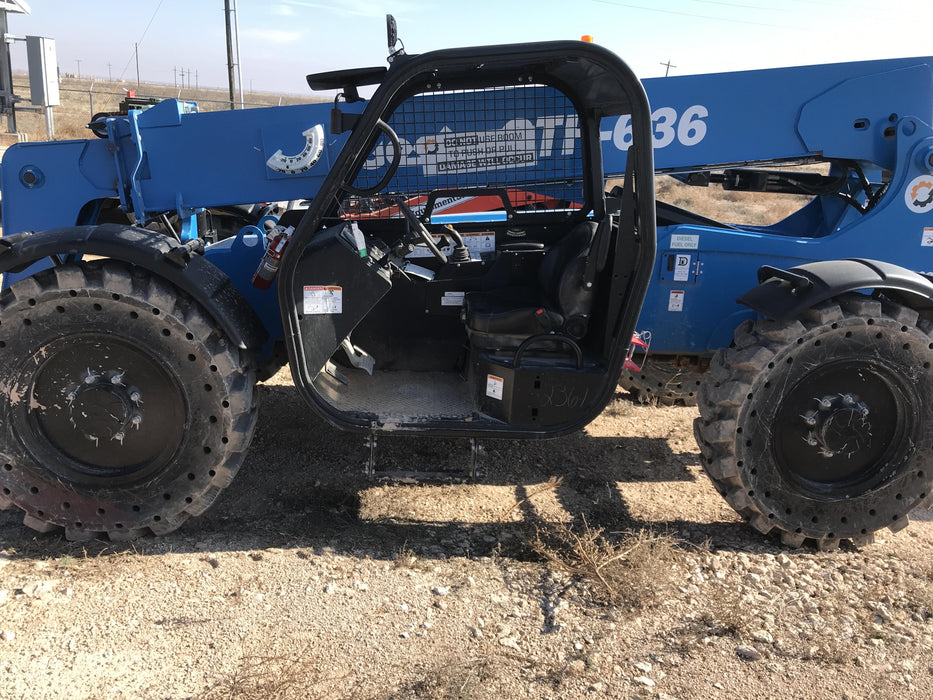 2018 Genie GTH-636 Genie GTH-636 w/Open ROPS, Work Lights, Solid Tires, RH Cab Mesh, Beacon, 48" Carriage and Forks