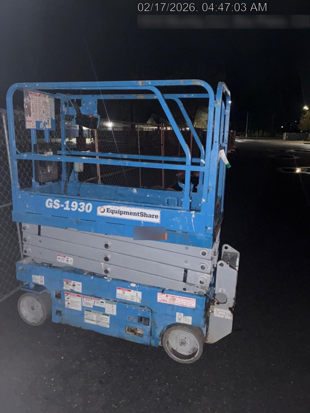 2019 Genie GS-1930 Half Height Swing Gate, 800W Inverter