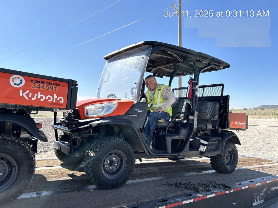 2021 Kubota RTV-X1140W-H Plastic Canopy, Windshield Acrylic Clear, LED Strobe Light, Wire Harness Kit, Back up Alarm