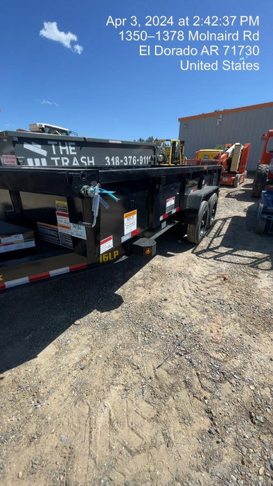 2024 BIG TEX TRAILER 16LP - 16' Bumper Pull Dump Trailer
