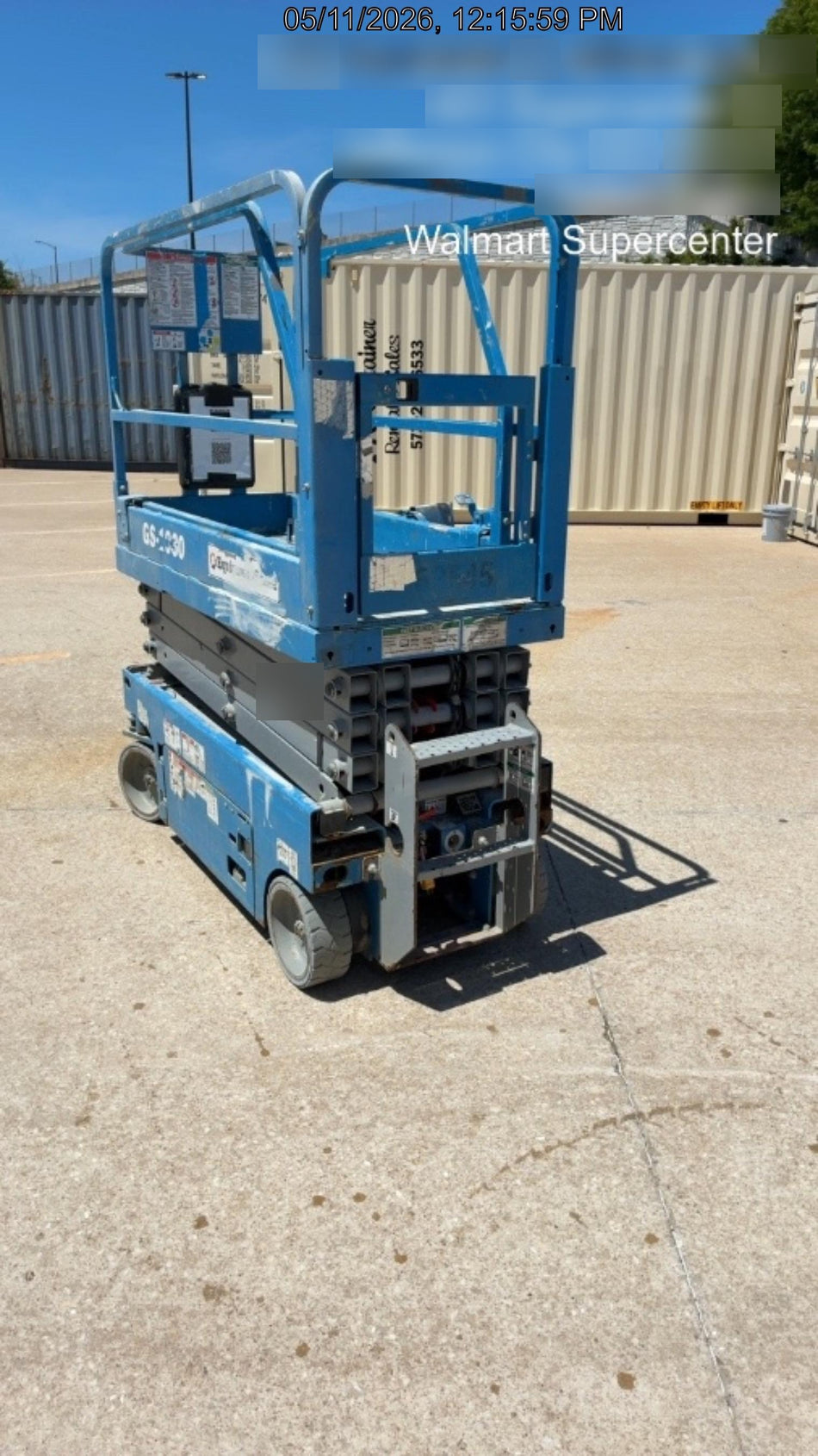 2020 Genie GS-1930 Solid Non Marking Tires, Beacon, Folding rails with half height swing gate