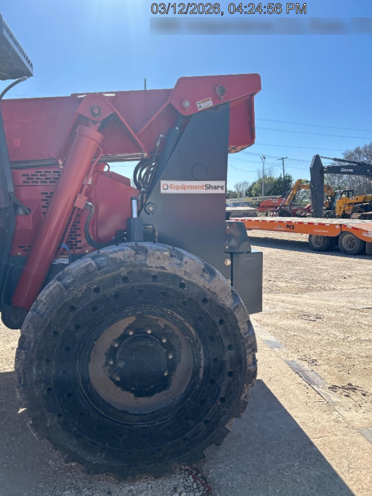 2018 Manitou 12042 Manitou MTA 12042 w/Cab/Heat/AC, Work Lights/Strobe, Aux Hyd, Solid Tires, Lift Hook, 66" Carriage, 72" Forks