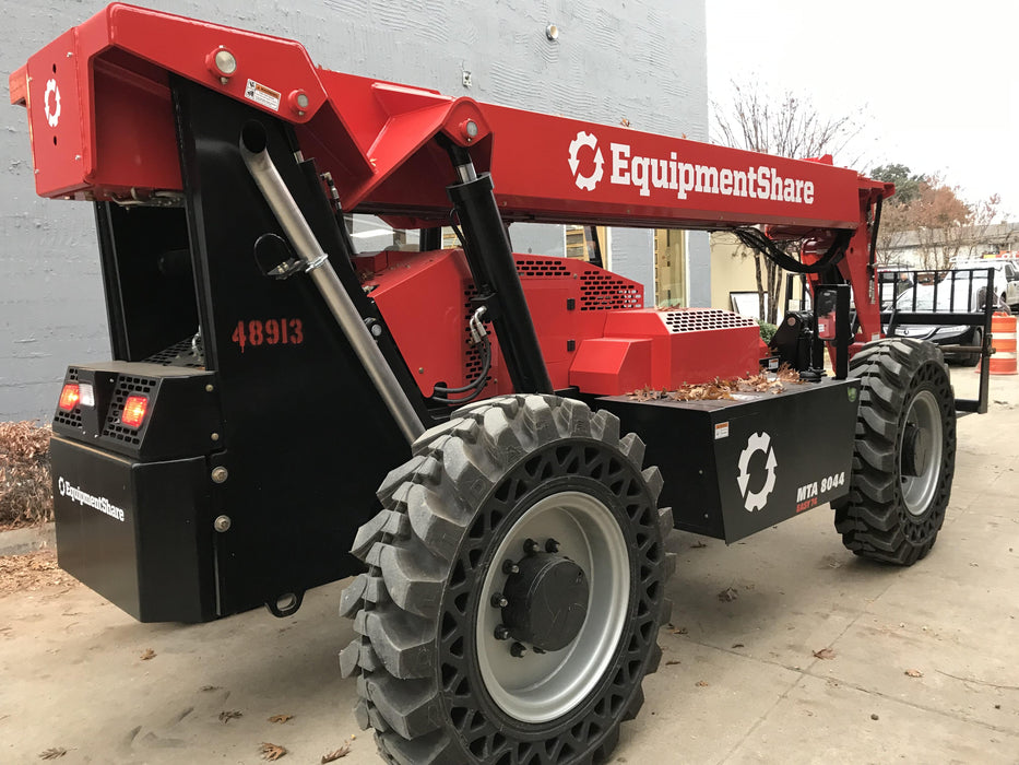 2020 Manitou MTA8044 74hp T4F, Open ROPS, Cab and Boom LED work lights, Auxiliary Hydraulics, Solid Tires, Amber strobe, Lift Hook w/66" Carriage, 60" Forks
