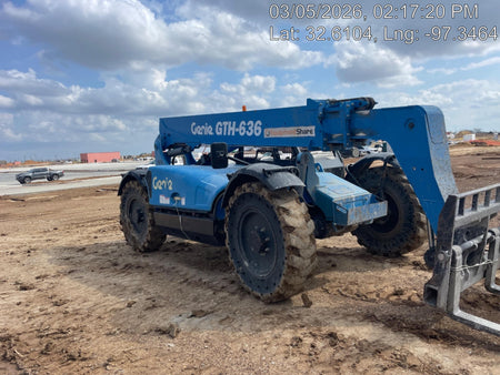 2018 Genie GTH-636 Genie GTH-636 w/Open ROPS, Solid Tires, Work Light/Beacon, 48" Carriage and Forks