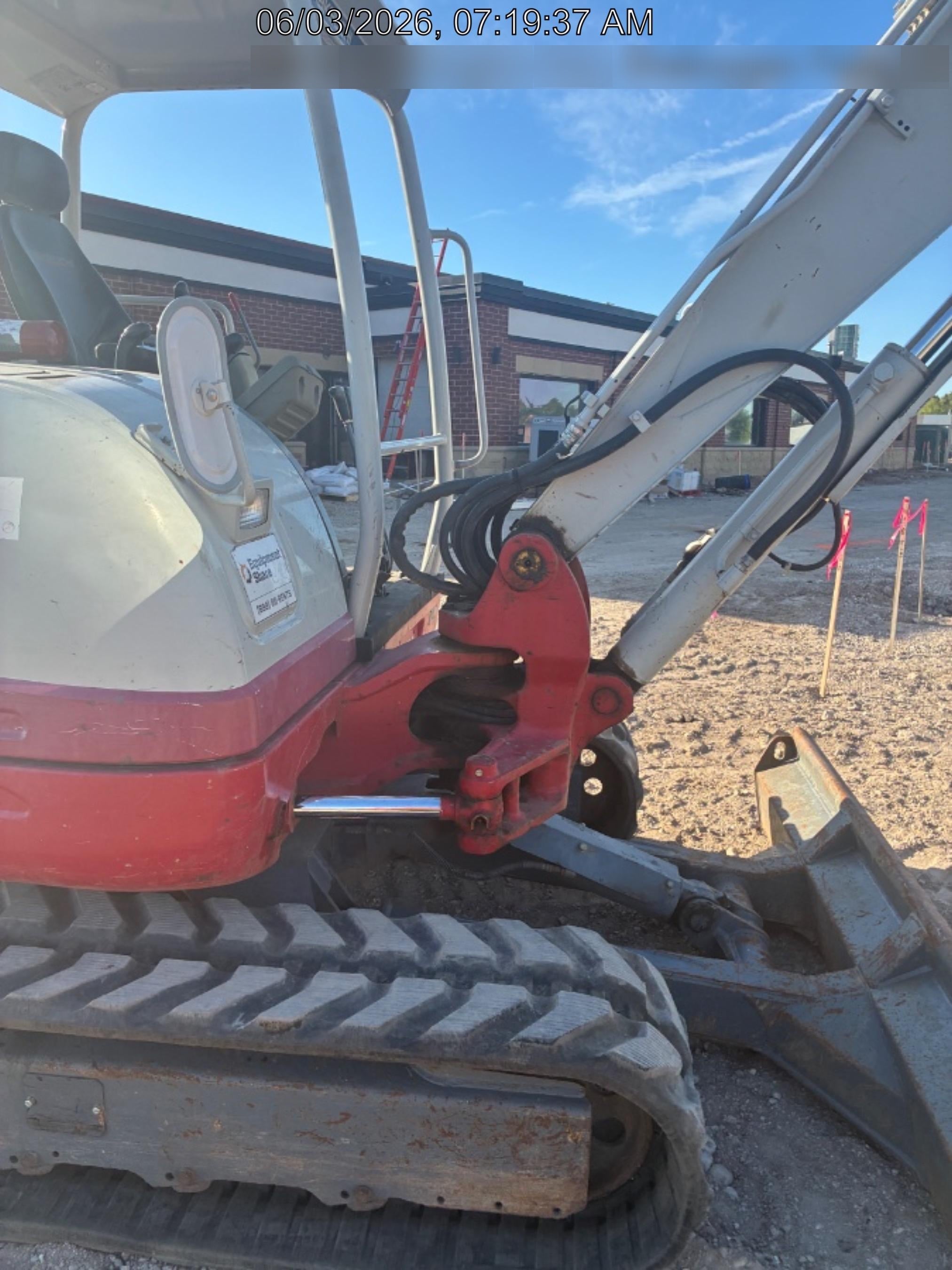 2019 Takeuchi TB260 Takeuchi TB260 Canopy w/Rubber Tracks, Auxiliary Hydraulics, Standard Blade, Manual QC, 12 / 18 / 24" Buckets, Hydraulic Thumb Installed