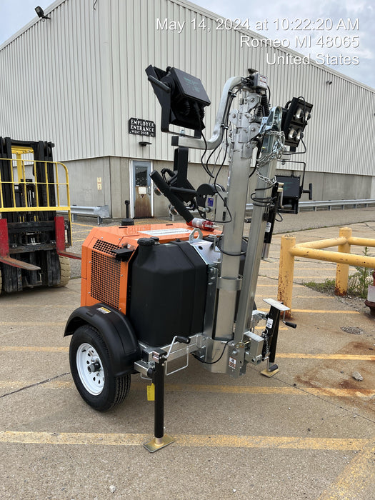 2024 Wanco WLTT-4MM4K Diesel, Deep Sea Controller, Shore Power Plug, Auto Start, (4) 350W LED Floodlights, 4kW Generator, 60 Gal Fuel Tank, 2" Ball, T3