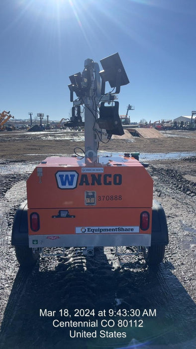 2023 Wanco WLTT-4MM4K Diesel, Deep Sea Controller, Shore Power Plug, Auto Start, (4) 350W LED Floodlights, 4kW Generator, 60 Gal Fuel Tank, 2" Ball, T3