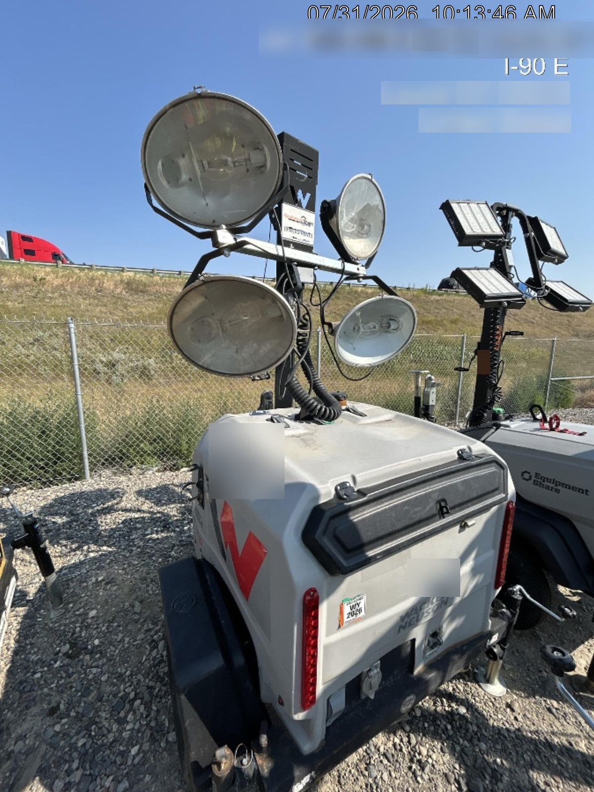 Wacker Neuson LTV6K-MH Wacker Neuson LTV6K Towable Light Tower