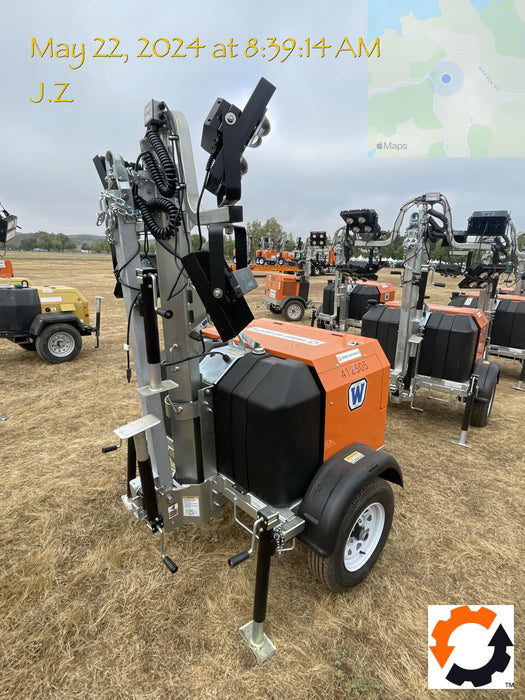 2024 Wanco WLTT-4MM4K Diesel, Deep Sea Controller, Shore Power Plug, Auto Start, (4) 350W LED Floodlights, 4kW Generator, 60 Gal Fuel Tank, 2" Ball, T3