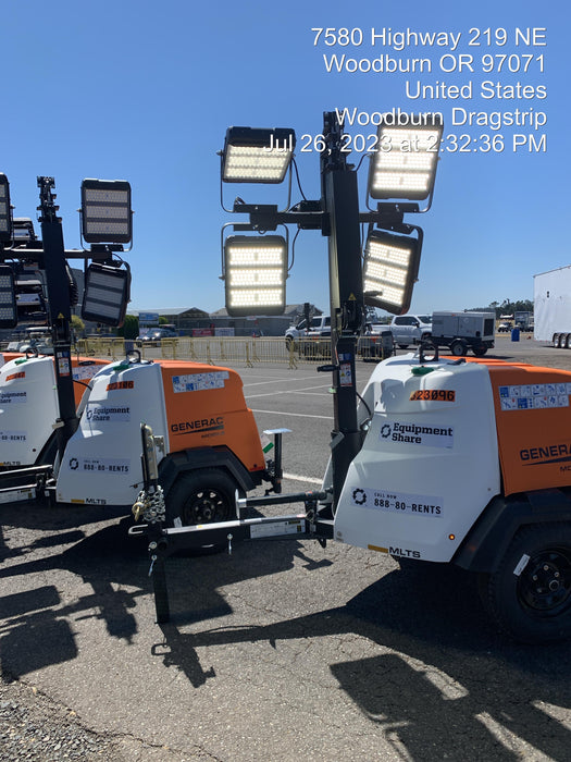 2023 Generac MLT2 Diesel, Flex Switch 120V Input, Powerzone Controller, (4) 320W LED Lights, 4kW Generator, 39.9 Gal Fuel Tank, 2" Ball, T3