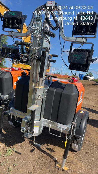 2024 Wanco WLTT-4MM4K Diesel, Deep Sea Controller, Shore Power Plug, Auto Start, (4) 350W LED Floodlights, 4kW Generator, 60 Gal Fuel Tank, 2" Ball, T3