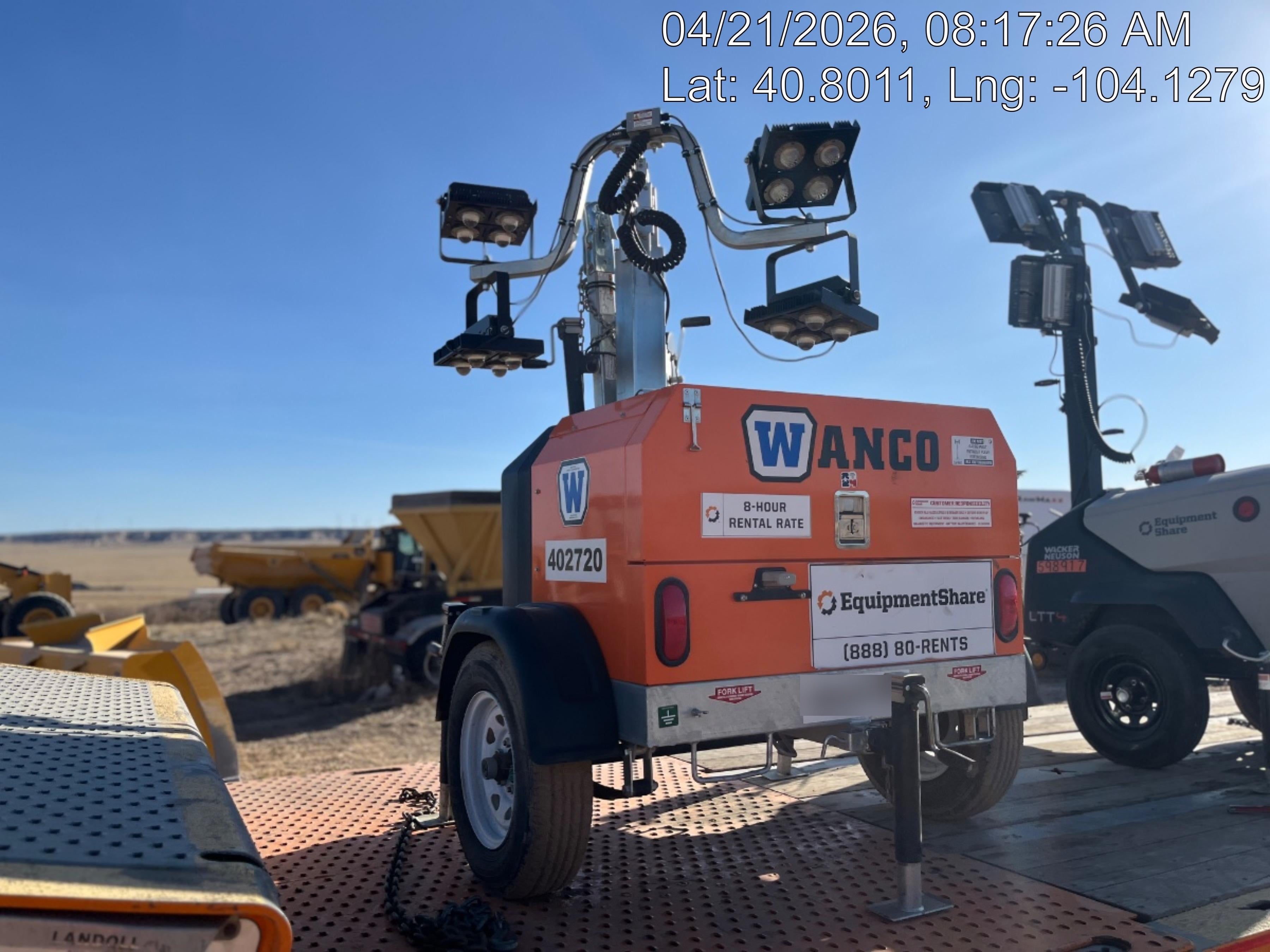 2024 Wanco WLTT-4MM4K Diesel, Deep Sea Controller, Shore Power Plug, Auto Start, (4) 350W LED Floodlights, 4kW Generator, 60 Gal Fuel Tank, 2" Ball, T3