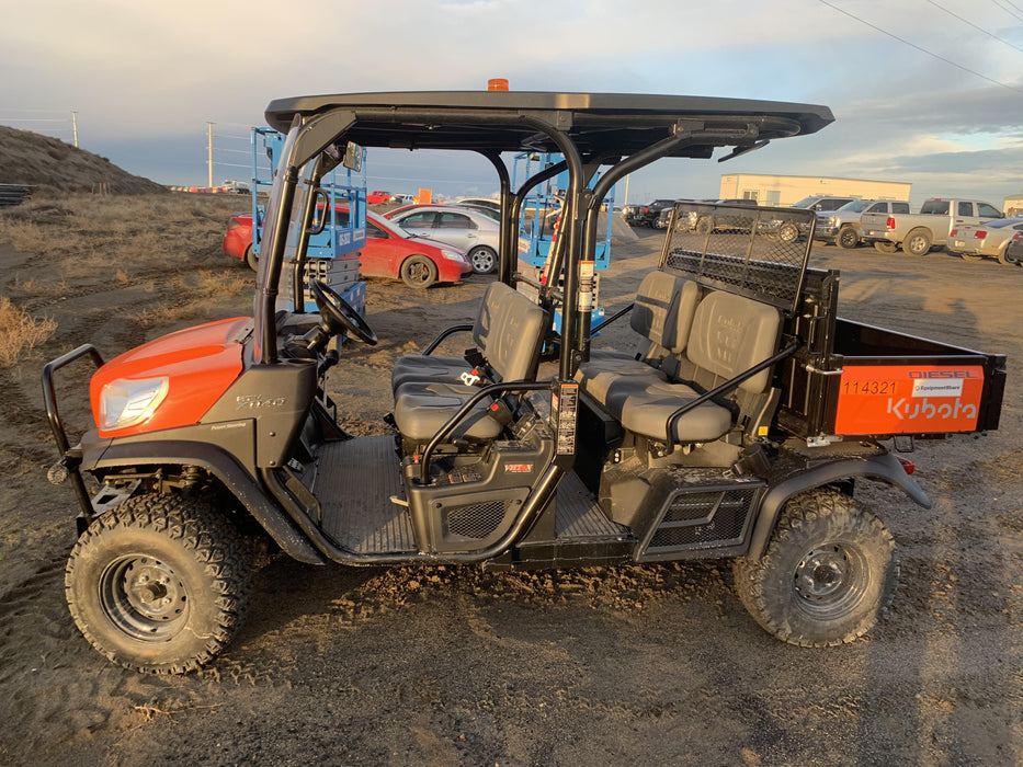 2020 Kubota RTV-X1140W-H Canopy, 4-Seater, Diesel, Windshield Acrylic Clear, Strobe Light, Backup Alarm