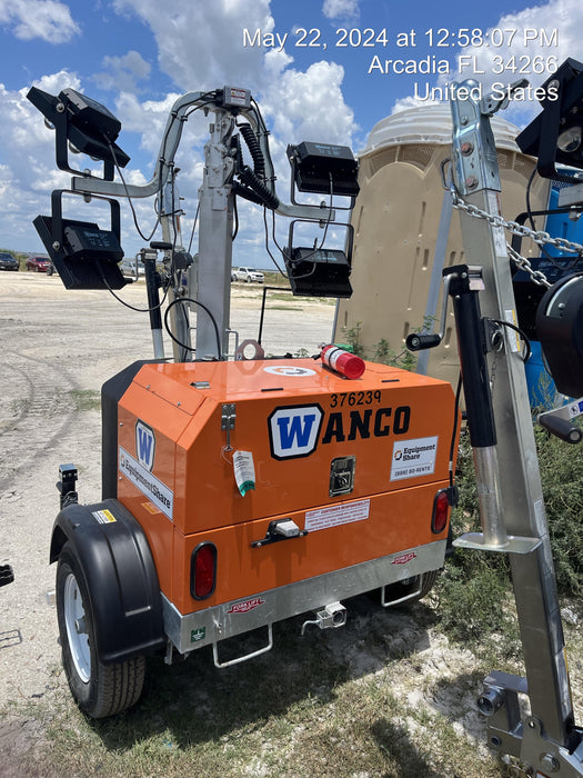 2023 Wanco WLTT-4MM4K Diesel, Deep Sea Controller, Shore Power Plug, Auto Start, (4) 350W LED Floodlights, 4kW Generator, 60 Gal Fuel Tank, 2" Ball, T3
