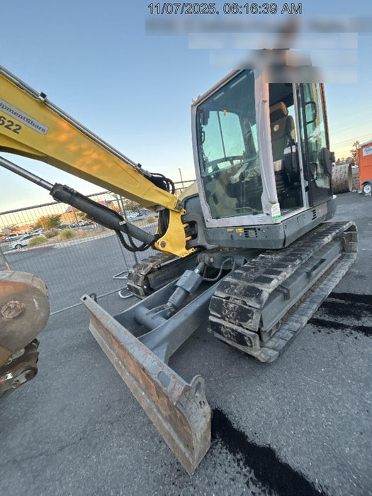 Wacker Neuson ET90 Enclosed Cab, Hybrid Tracks, Long Dipperstick, Bucket