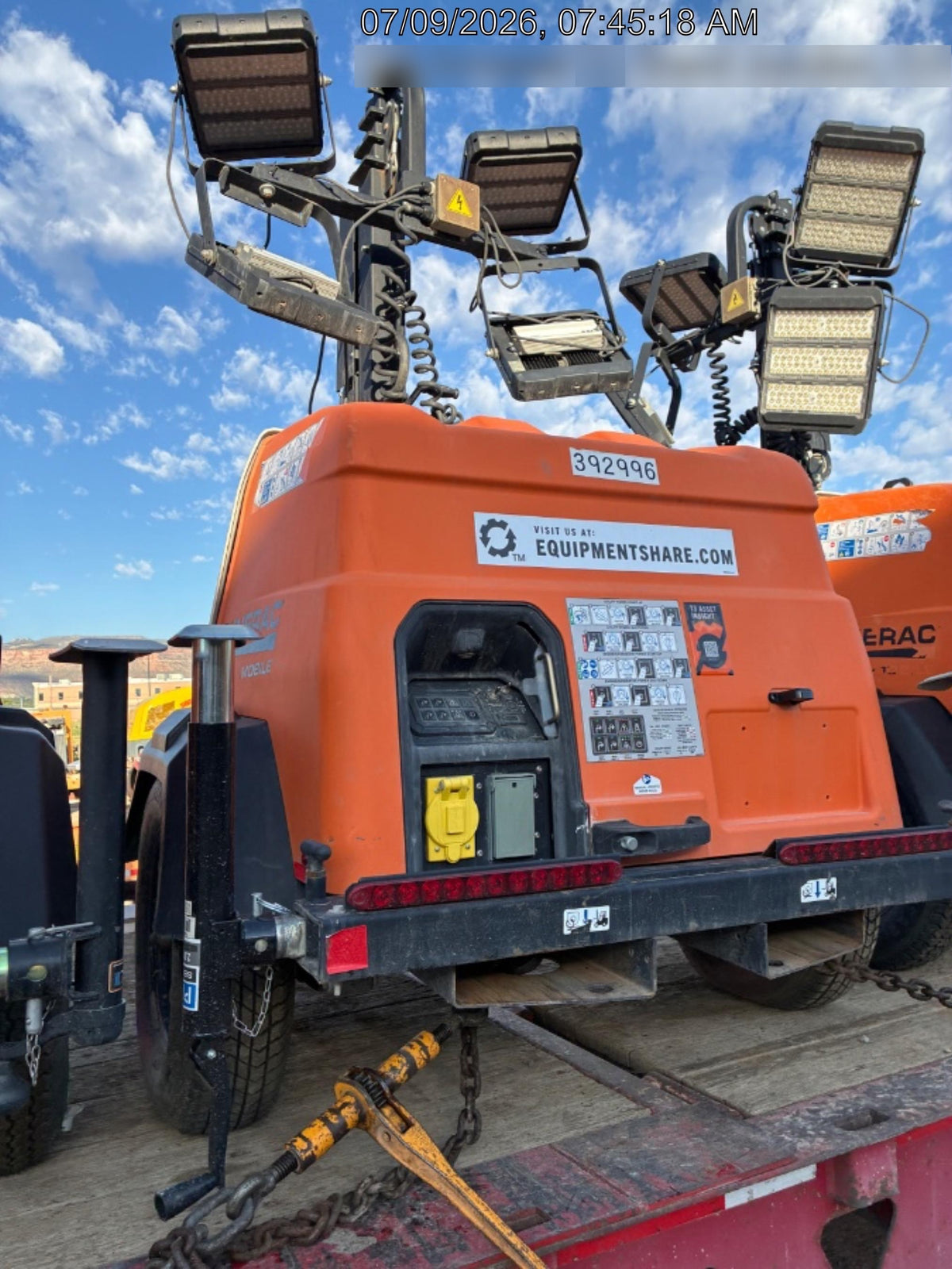 2024 Generac MLT2 Diesel, Flex Switch 120V Input, Powerzone Controller, 
(4) 320W LED Lights, 4kW Generator, 39.9 Gal Fuel Tank, 2" Ball, T3