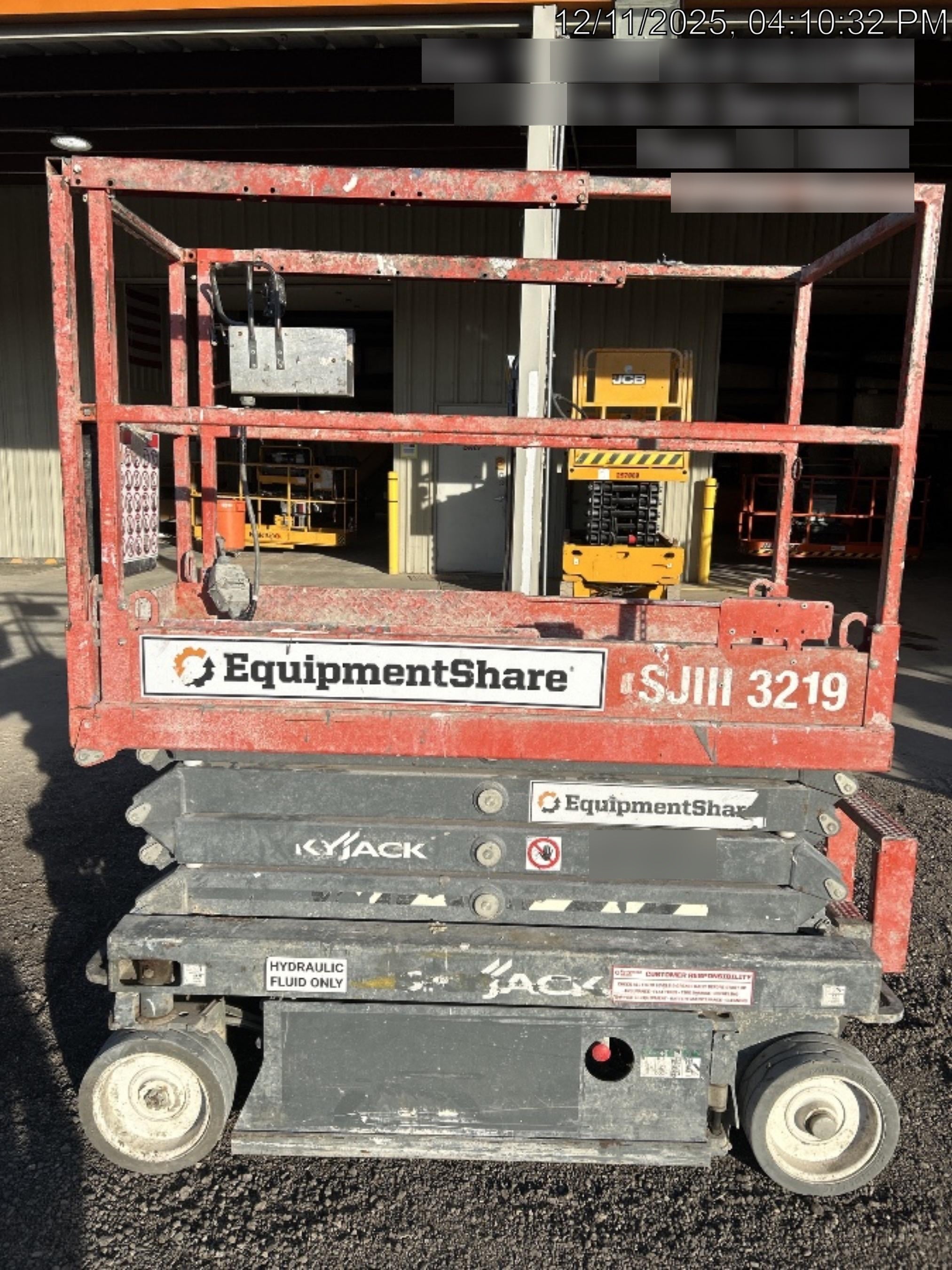 2019 Skyjack SJIII-3219 Standard Options, Trojan Batteries