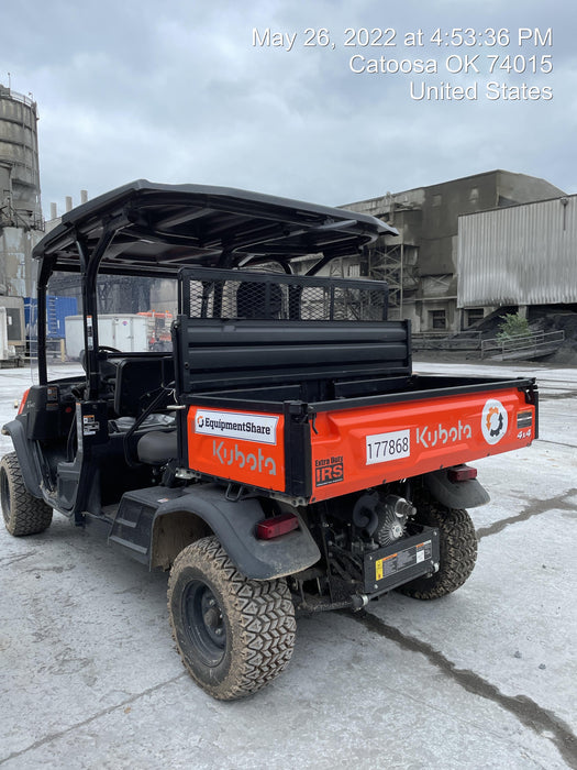 2022 Kubota RTV-X1140W-H Plastic Canopy, Windshield Acrylic Clear, LED Strobe Light, Wire Harness Kit, Back up Alarm